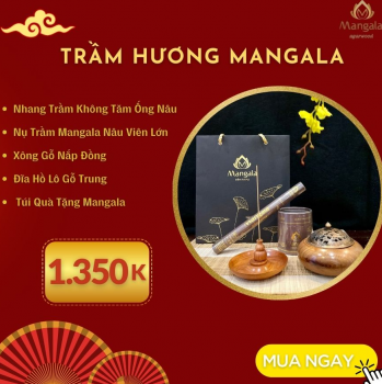 Combo Nụ Trầm Hương và Lư Gỗ Xông Cao Cấp 1 Giá Đang Khuyến Mại